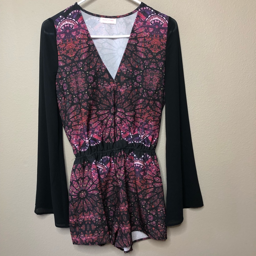 Paint it red romper